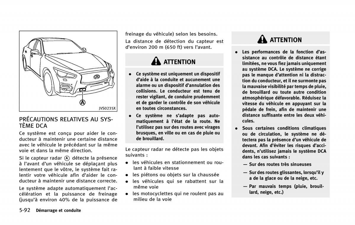 manual  Infiniti Q50 manuel du proprietaire / page 297