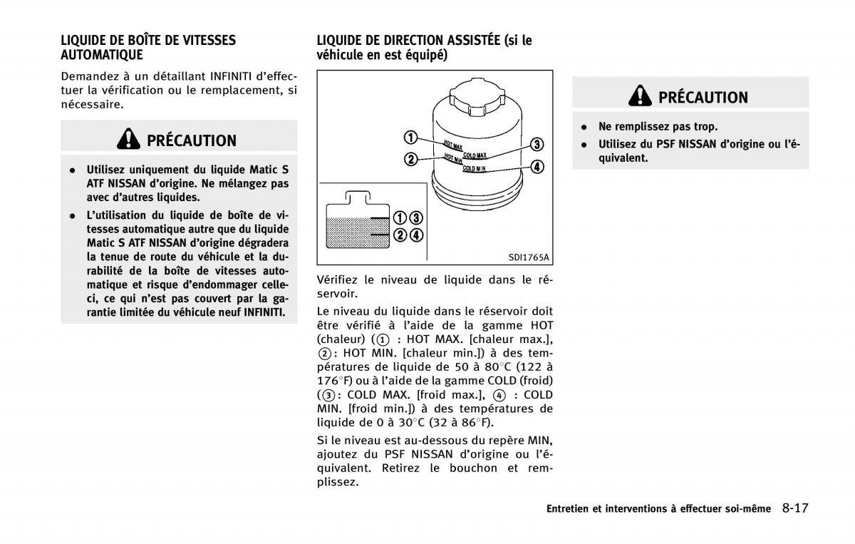 manual  Infiniti Q50 manuel du proprietaire / page 380