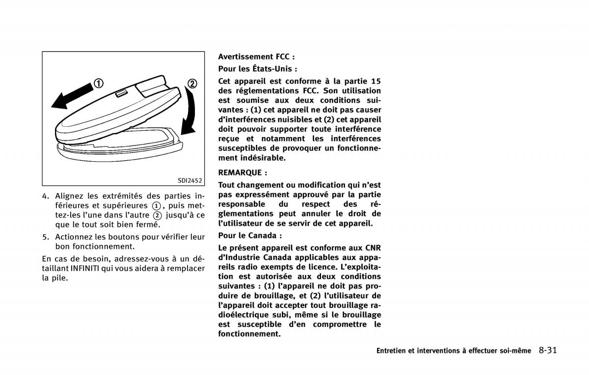 manual  Infiniti Q50 manuel du proprietaire / page 394