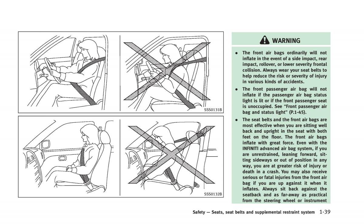 Infiniti Q60 Coupe owners manual / page 58