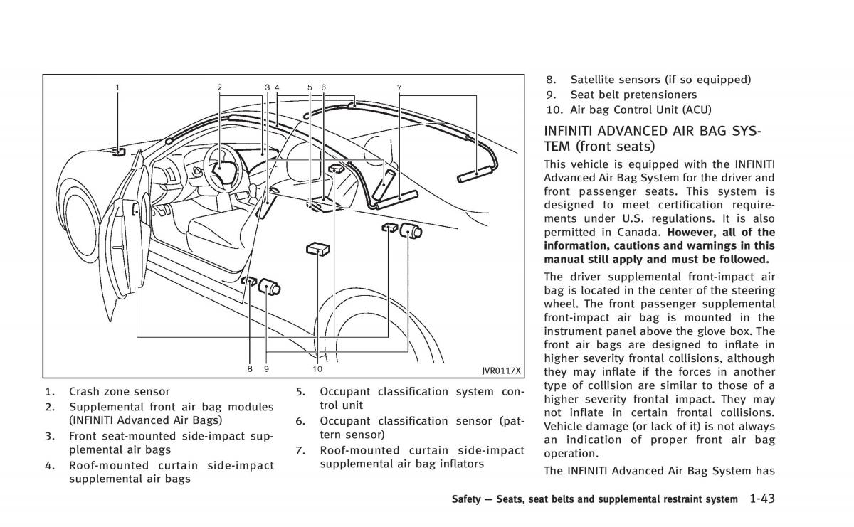 Infiniti Q60 Coupe owners manual / page 62