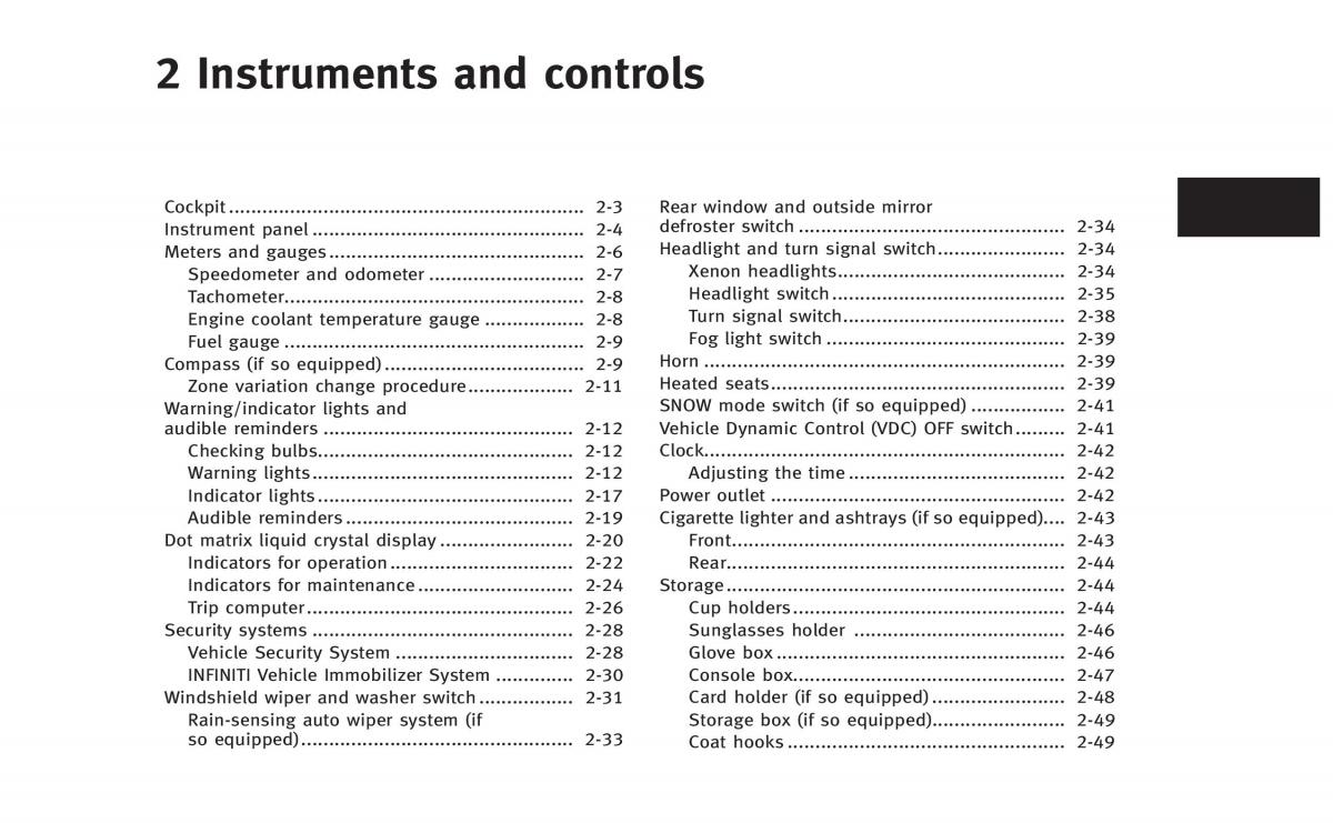 Infiniti Q60 Coupe owners manual / page 72