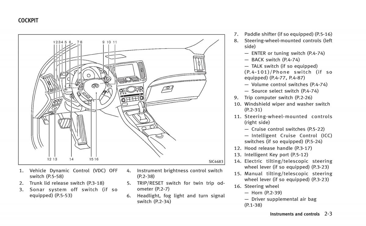 Infiniti Q60 Coupe owners manual / page 74