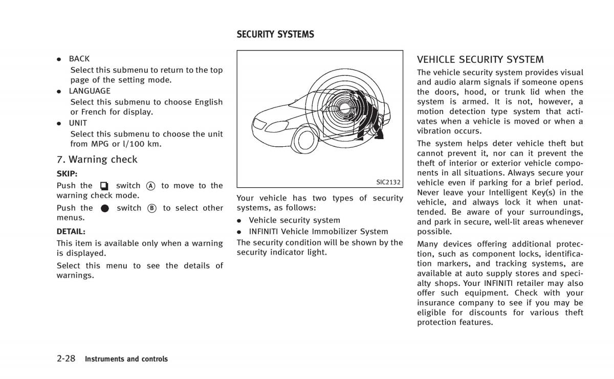 Infiniti Q60 Coupe owners manual / page 99