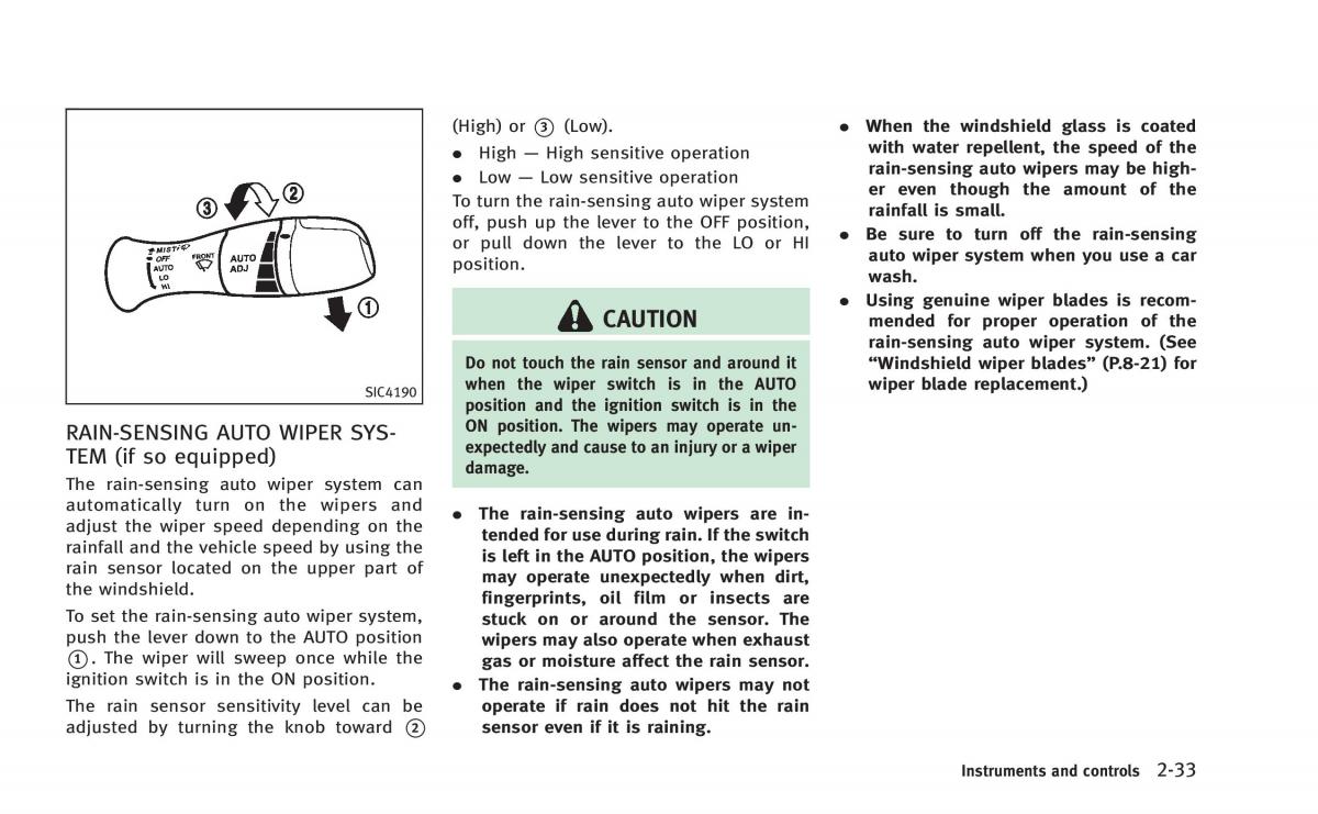 Infiniti Q60 Coupe owners manual / page 104