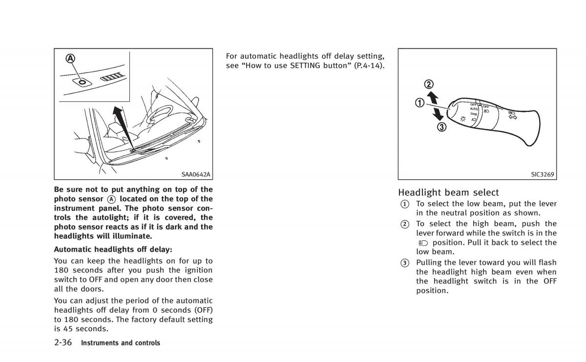 Infiniti Q60 Coupe owners manual / page 107