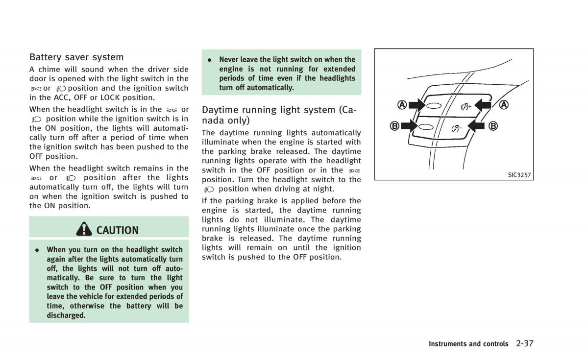 Infiniti Q60 Coupe owners manual / page 108