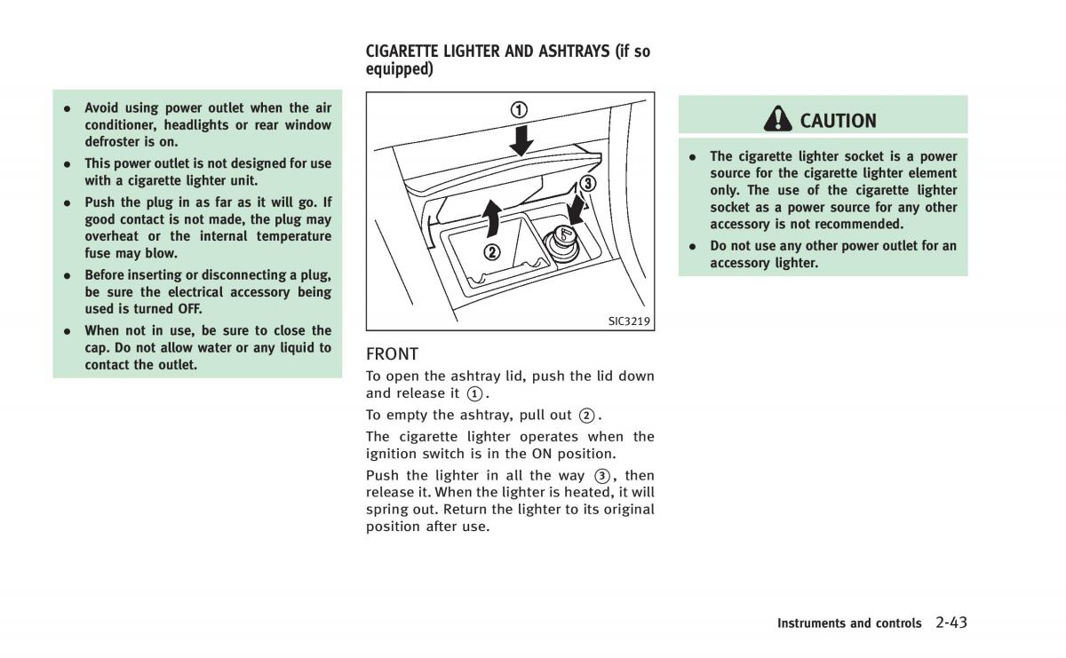 Infiniti Q60 Coupe owners manual / page 114