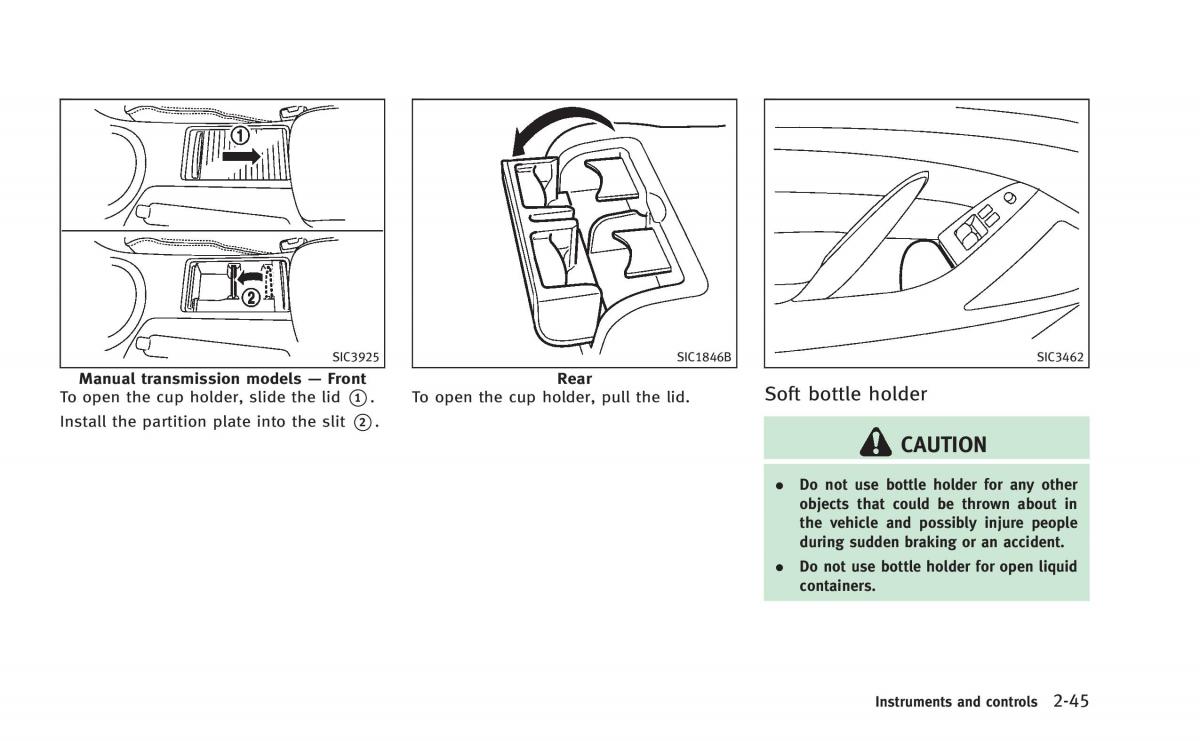 Infiniti Q60 Coupe owners manual / page 116