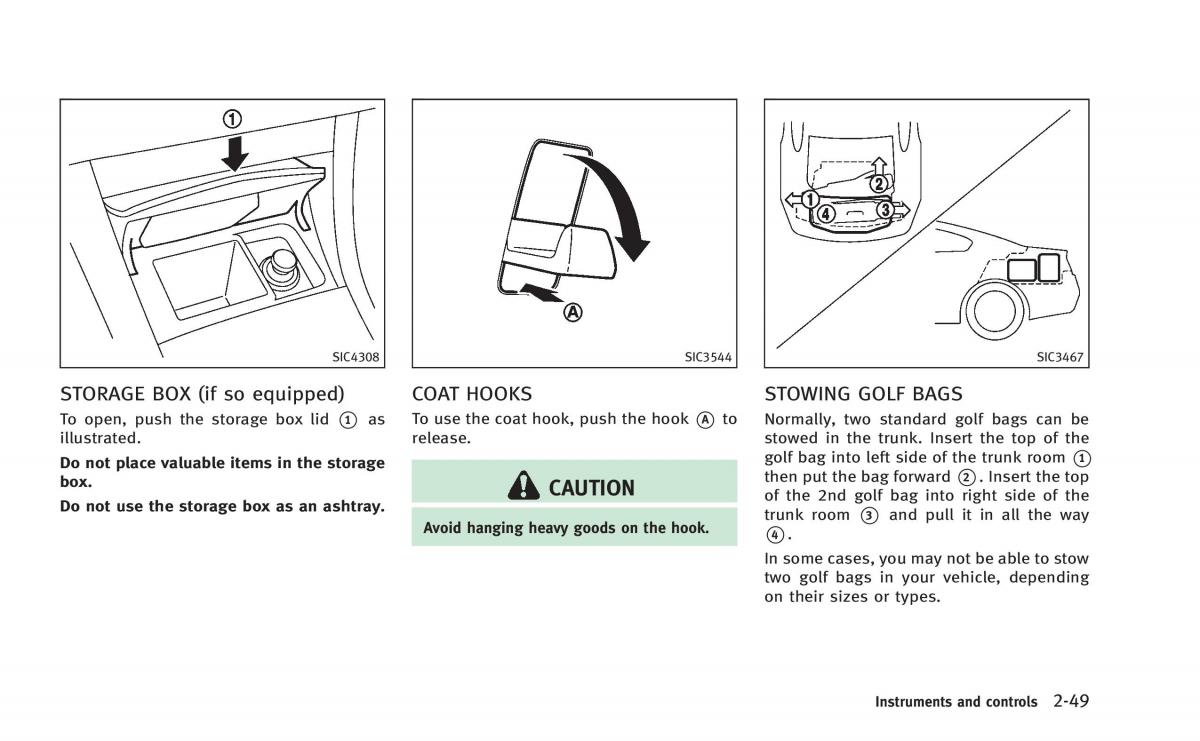 Infiniti Q60 Coupe owners manual / page 120