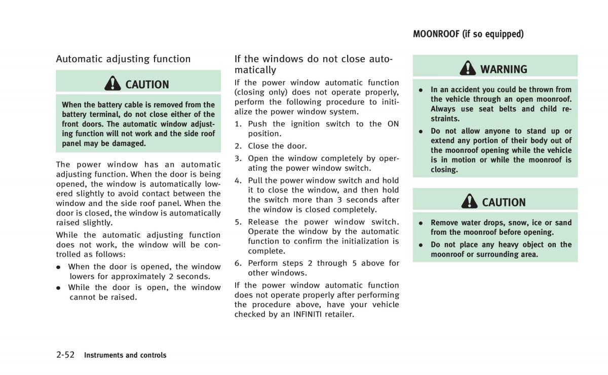 Infiniti Q60 Coupe owners manual / page 123