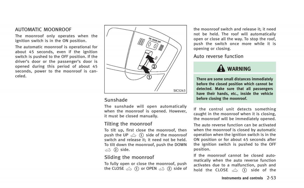 Infiniti Q60 Coupe owners manual / page 124