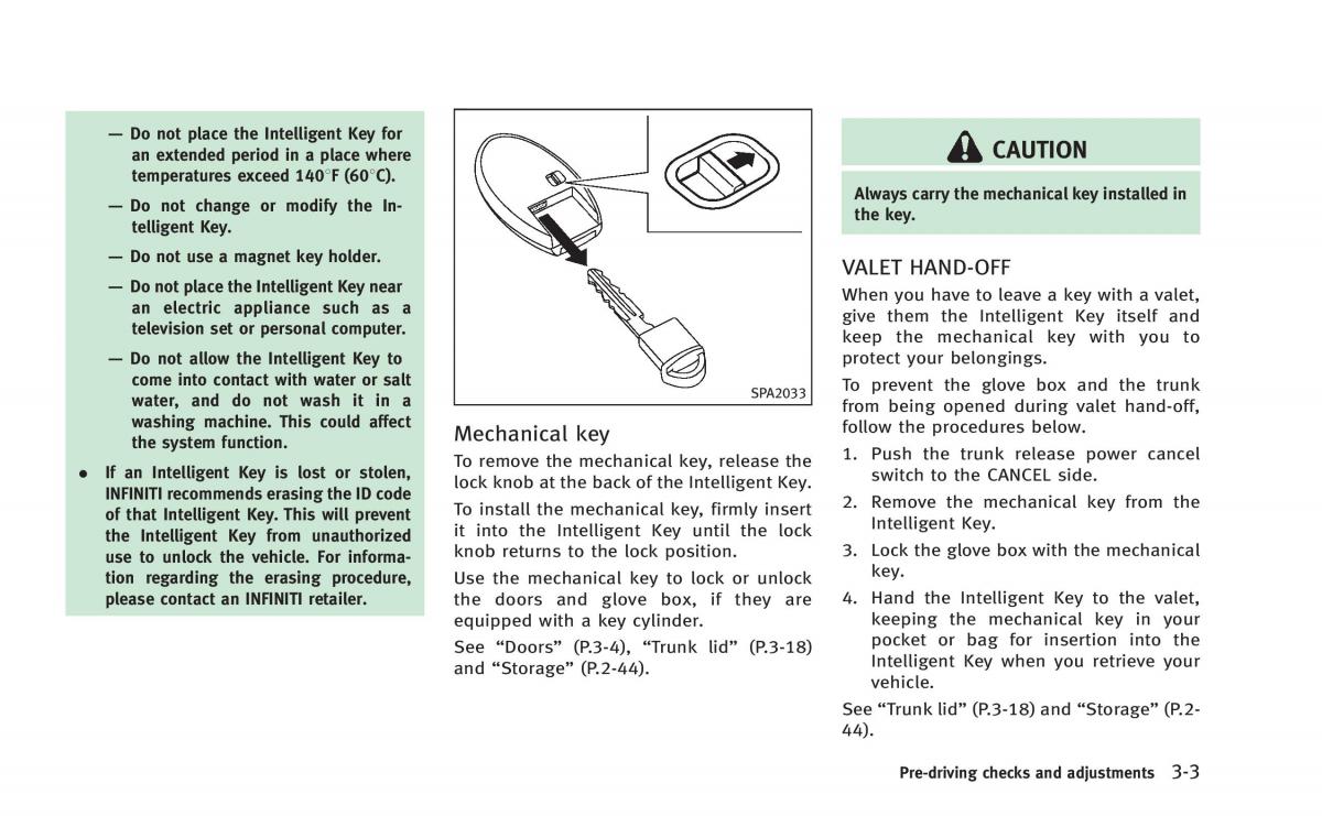 Infiniti Q60 Coupe owners manual / page 134