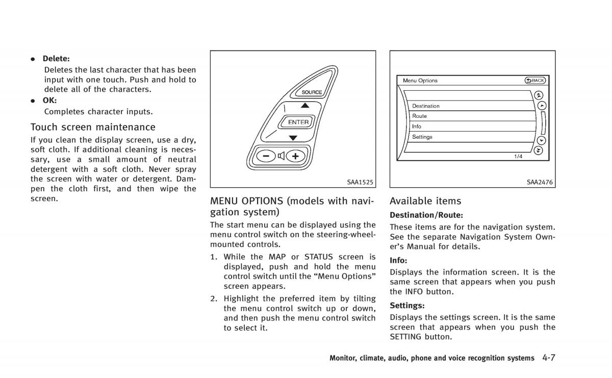 Infiniti Q60 Coupe owners manual / page 170