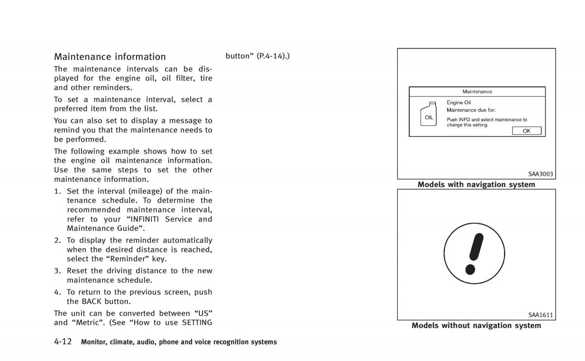 Infiniti Q60 Coupe owners manual / page 175