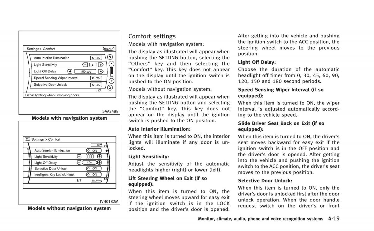 Infiniti Q60 Coupe owners manual / page 182