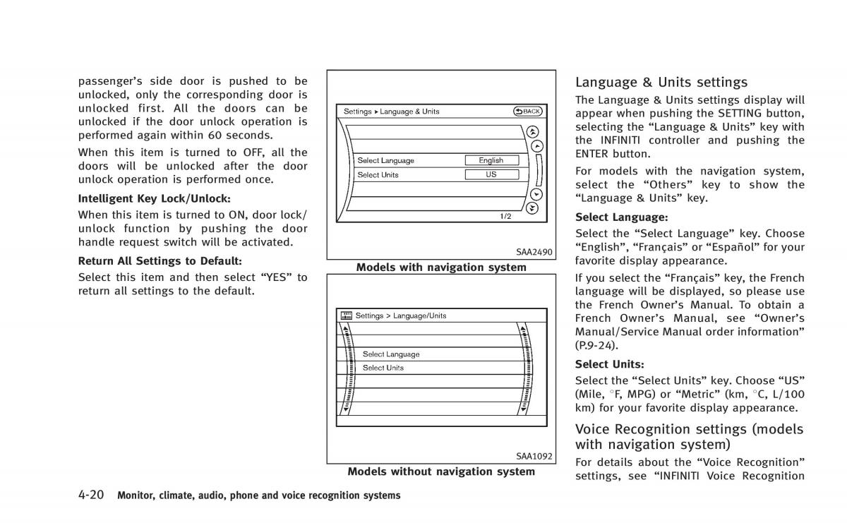 Infiniti Q60 Coupe owners manual / page 183