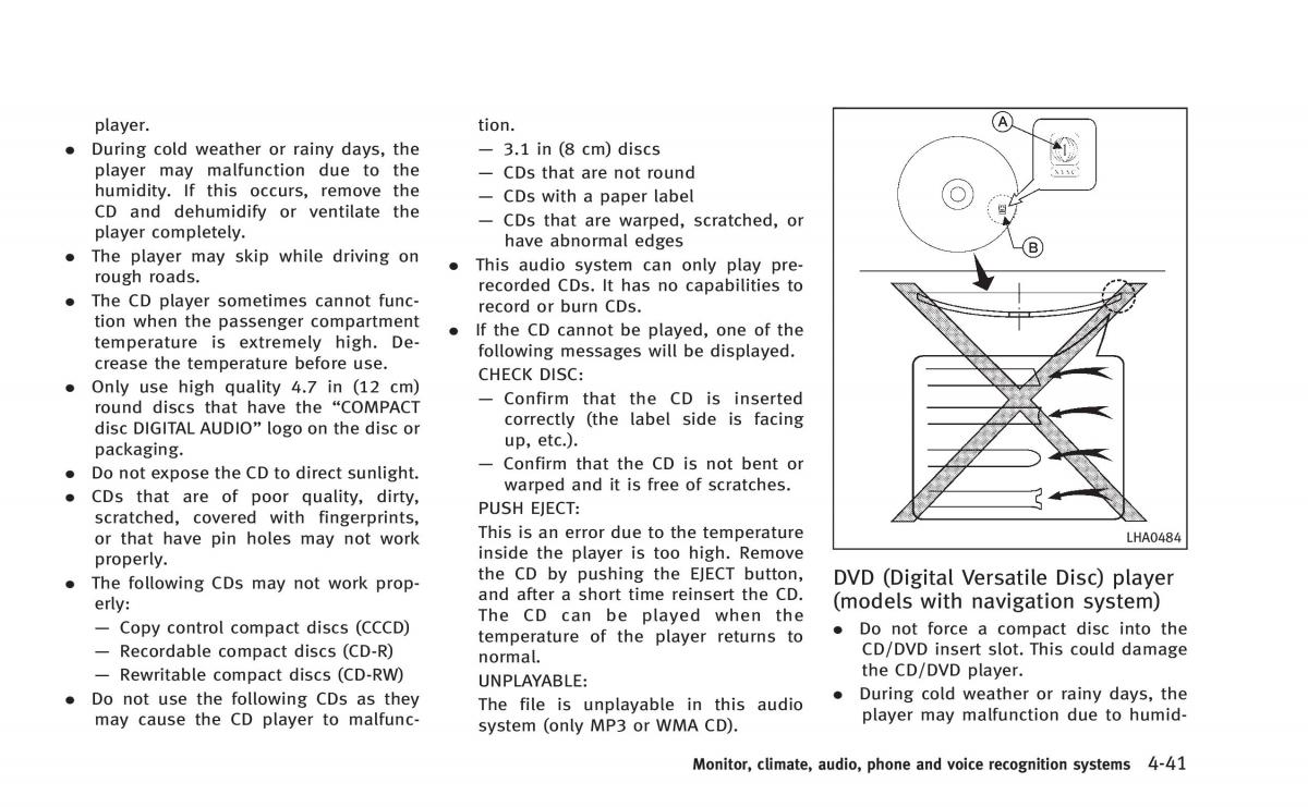 Infiniti Q60 Coupe owners manual / page 204