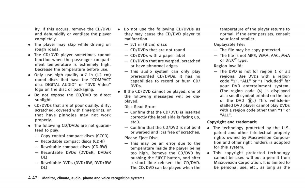 Infiniti Q60 Coupe owners manual / page 205