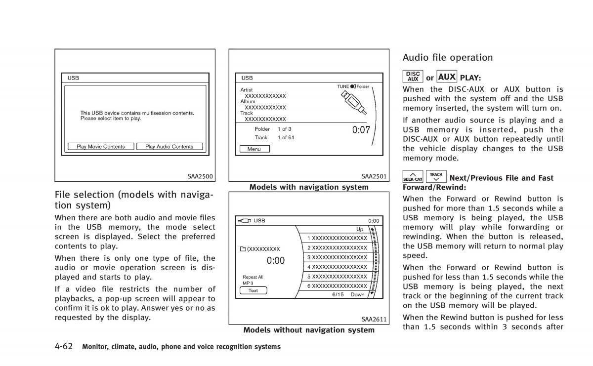 Infiniti Q60 Coupe owners manual / page 225