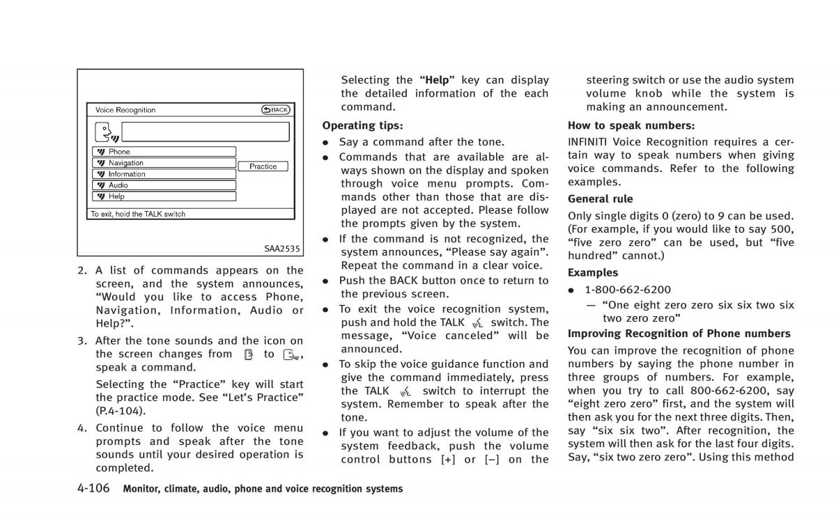 Infiniti Q60 Coupe owners manual / page 269