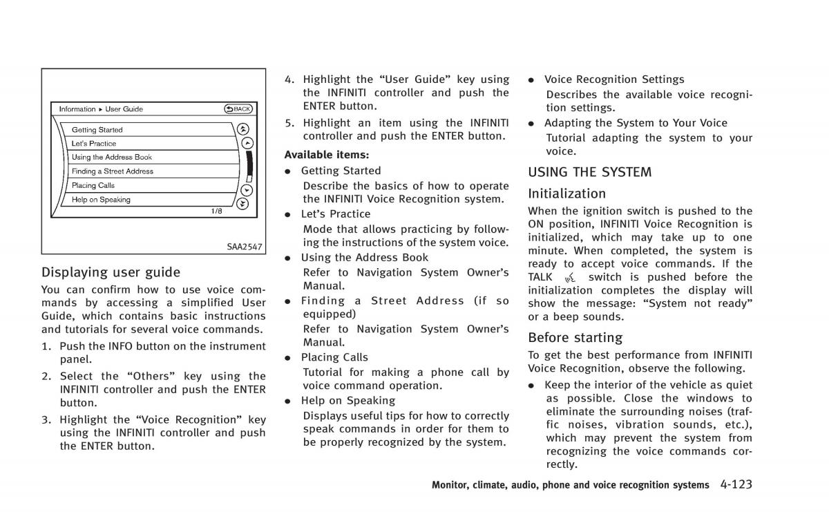 Infiniti Q60 Coupe owners manual / page 286