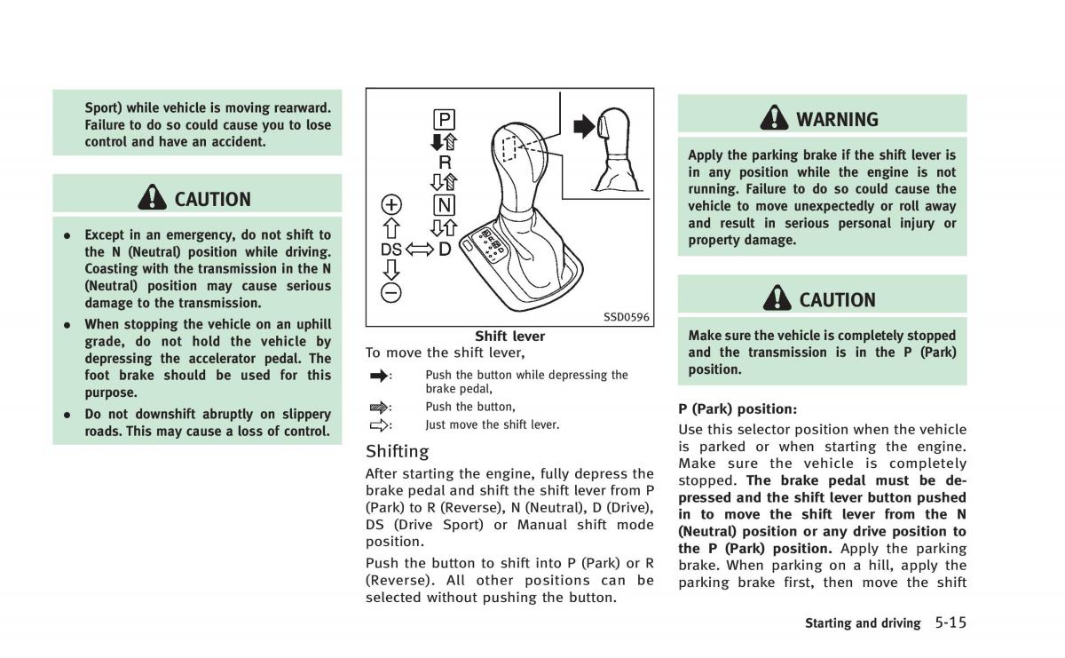 Infiniti Q60 Coupe owners manual / page 308