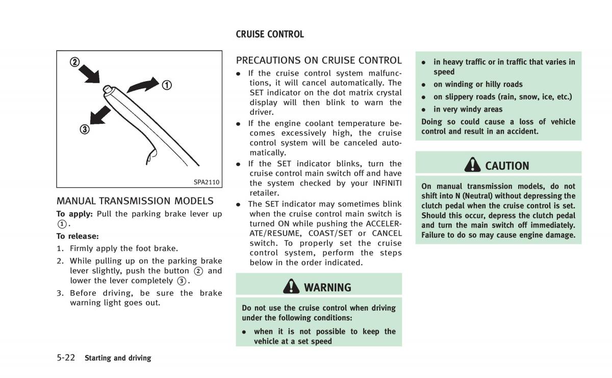 Infiniti Q60 Coupe owners manual / page 315