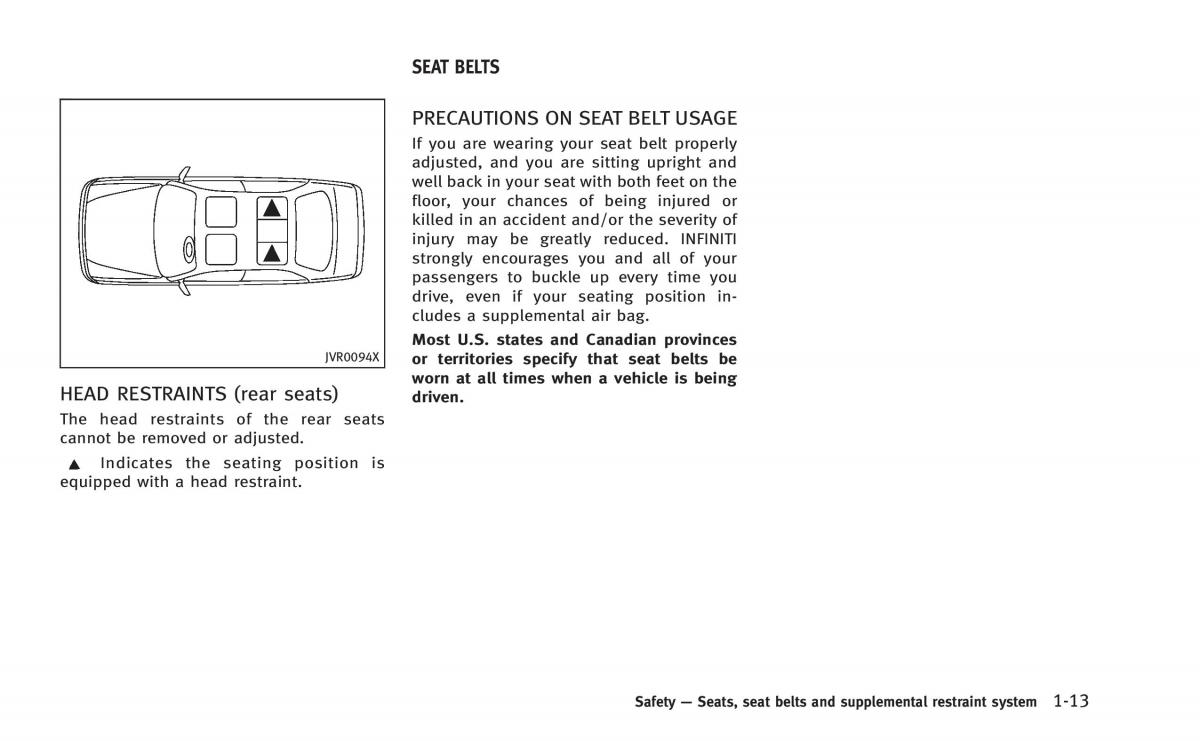 Infiniti Q60 Coupe owners manual / page 32