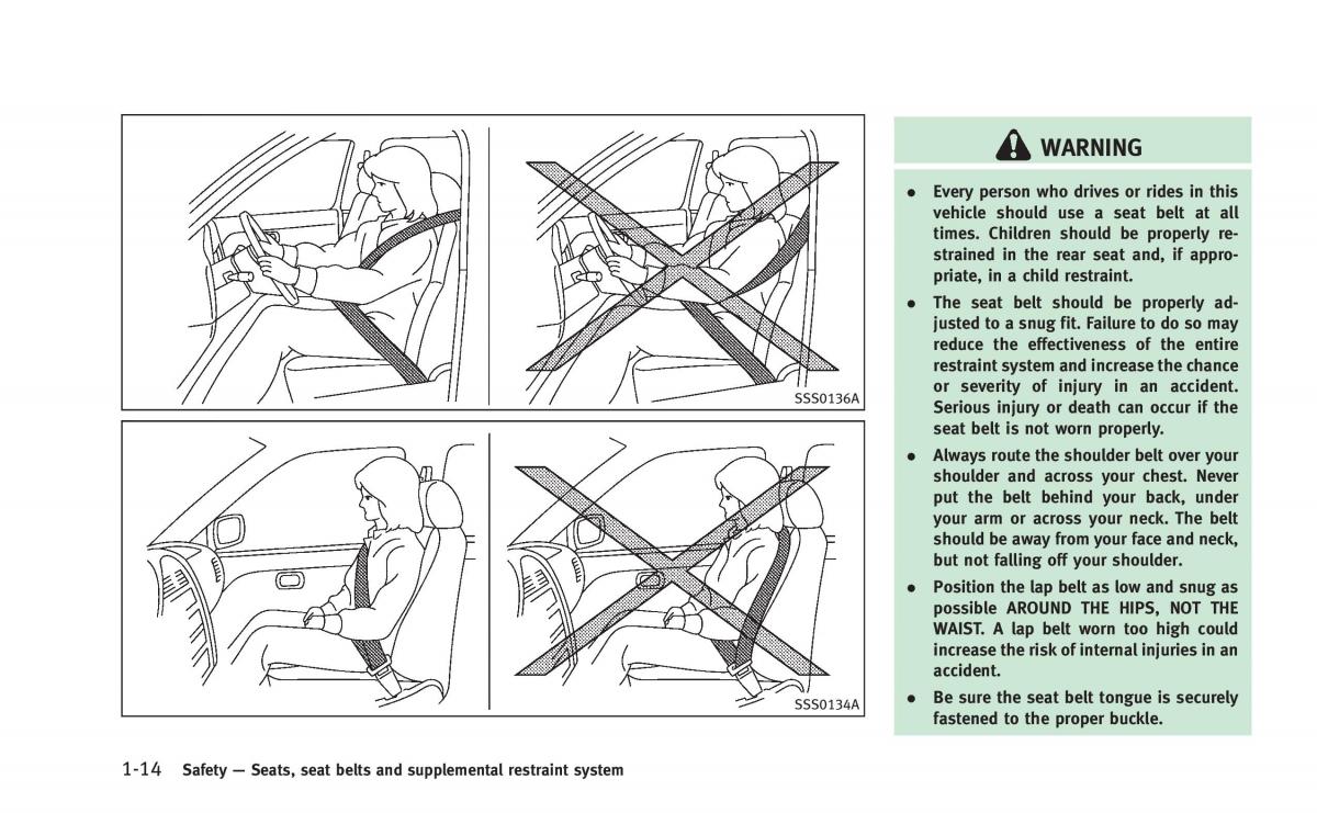 Infiniti Q60 Coupe owners manual / page 33