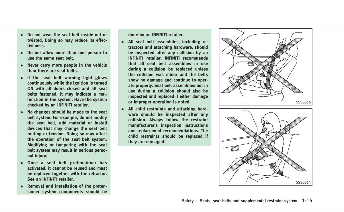 Infiniti Q60 Coupe owners manual / page 34