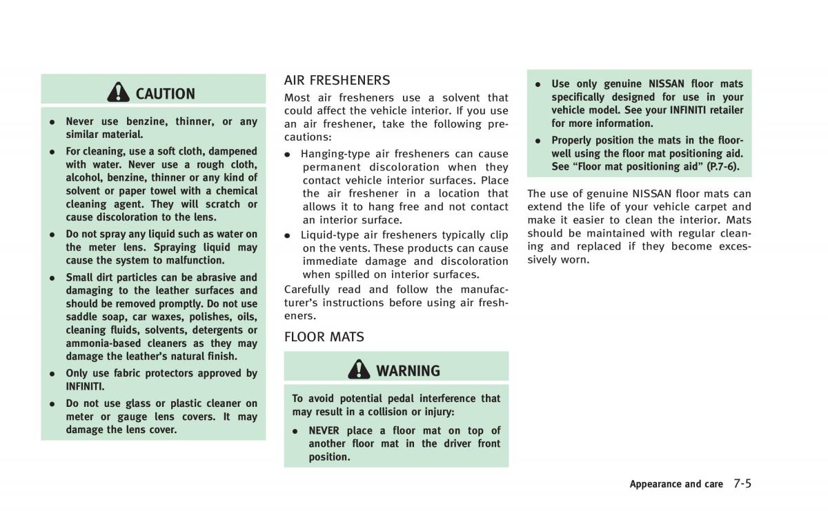 Infiniti Q60 Coupe owners manual / page 378