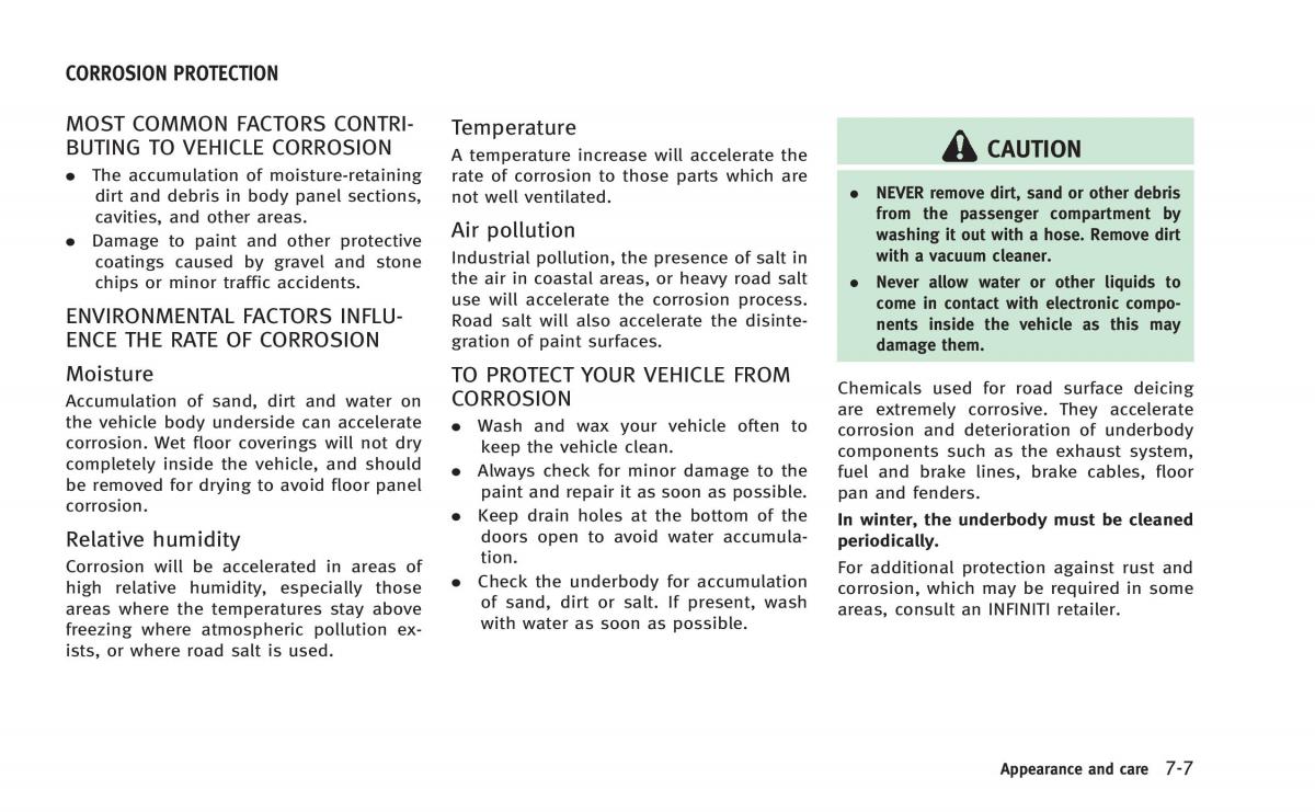 Infiniti Q60 Coupe owners manual / page 380