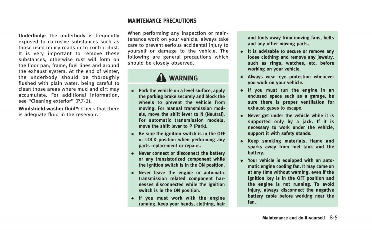 Infiniti Q60 Coupe owners manual / page 386