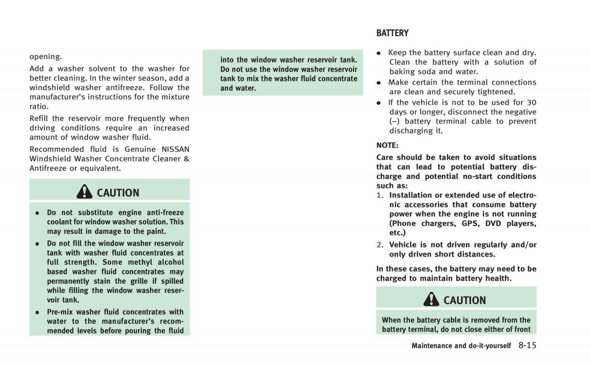 Infiniti Q60 Coupe owners manual / page 396