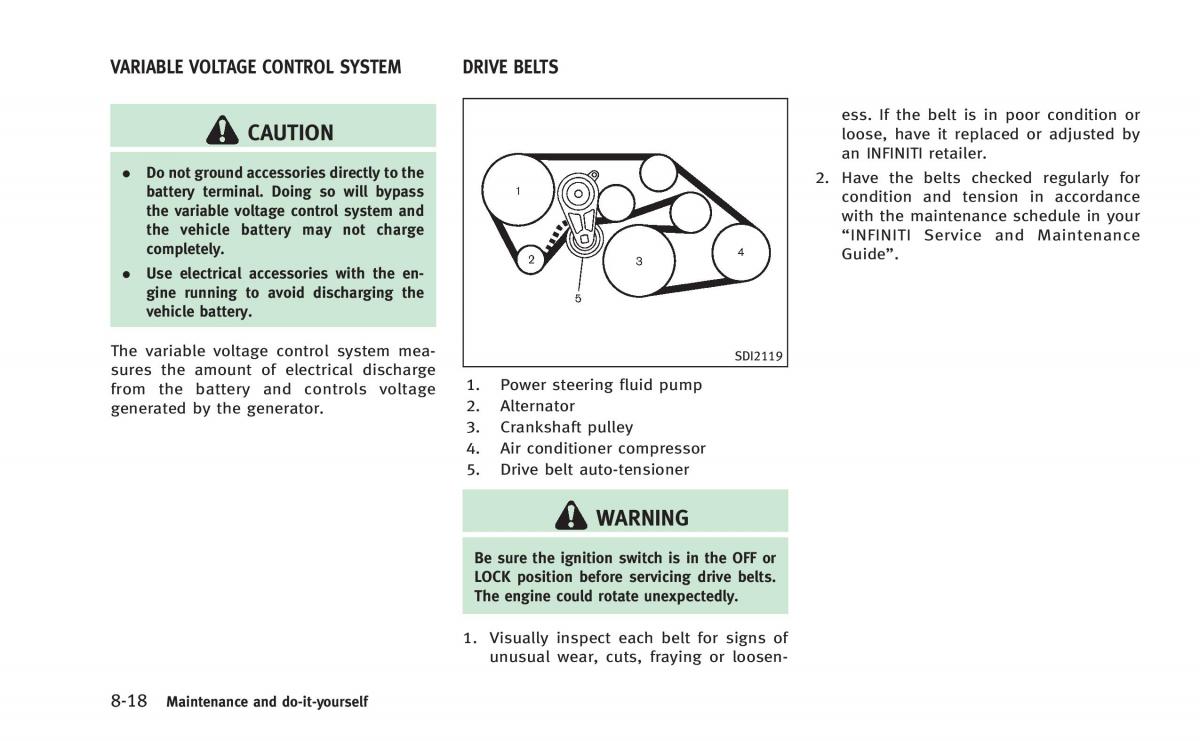 Infiniti Q60 Coupe owners manual / page 399