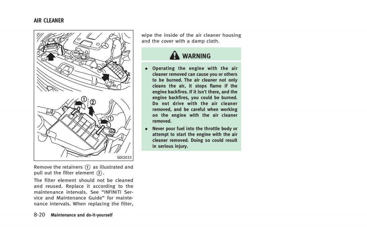 Infiniti Q60 Coupe owners manual / page 401