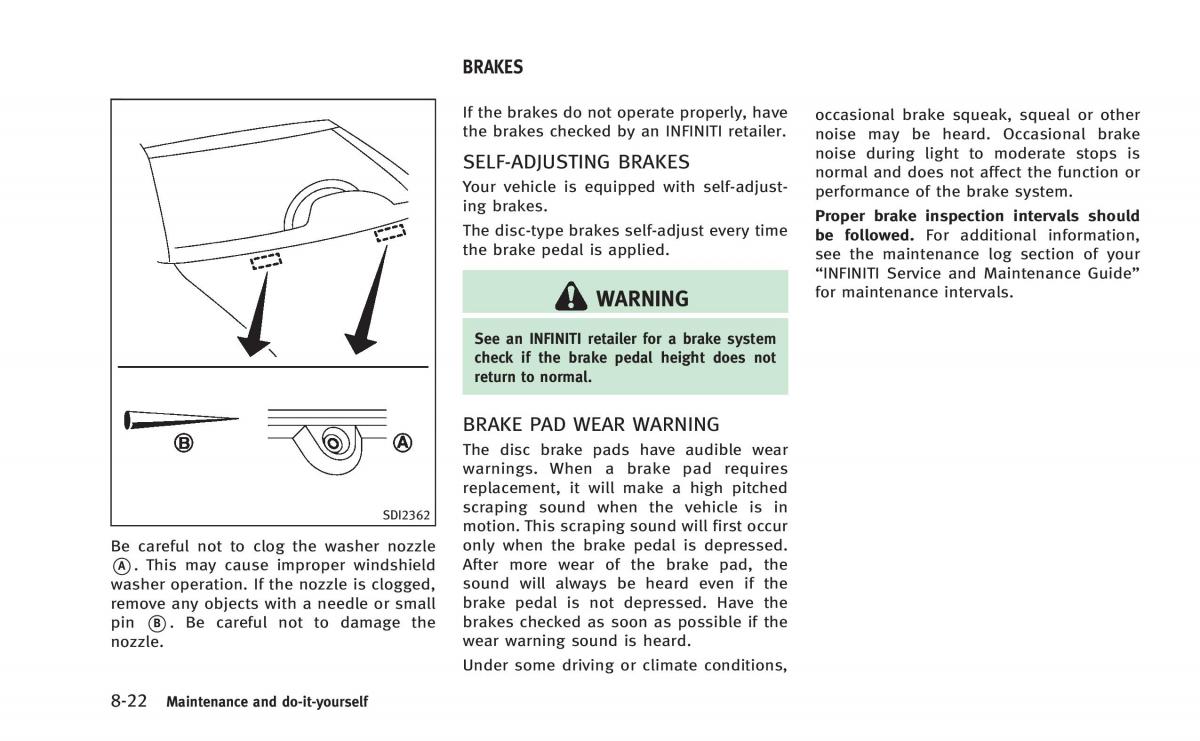 Infiniti Q60 Coupe owners manual / page 403