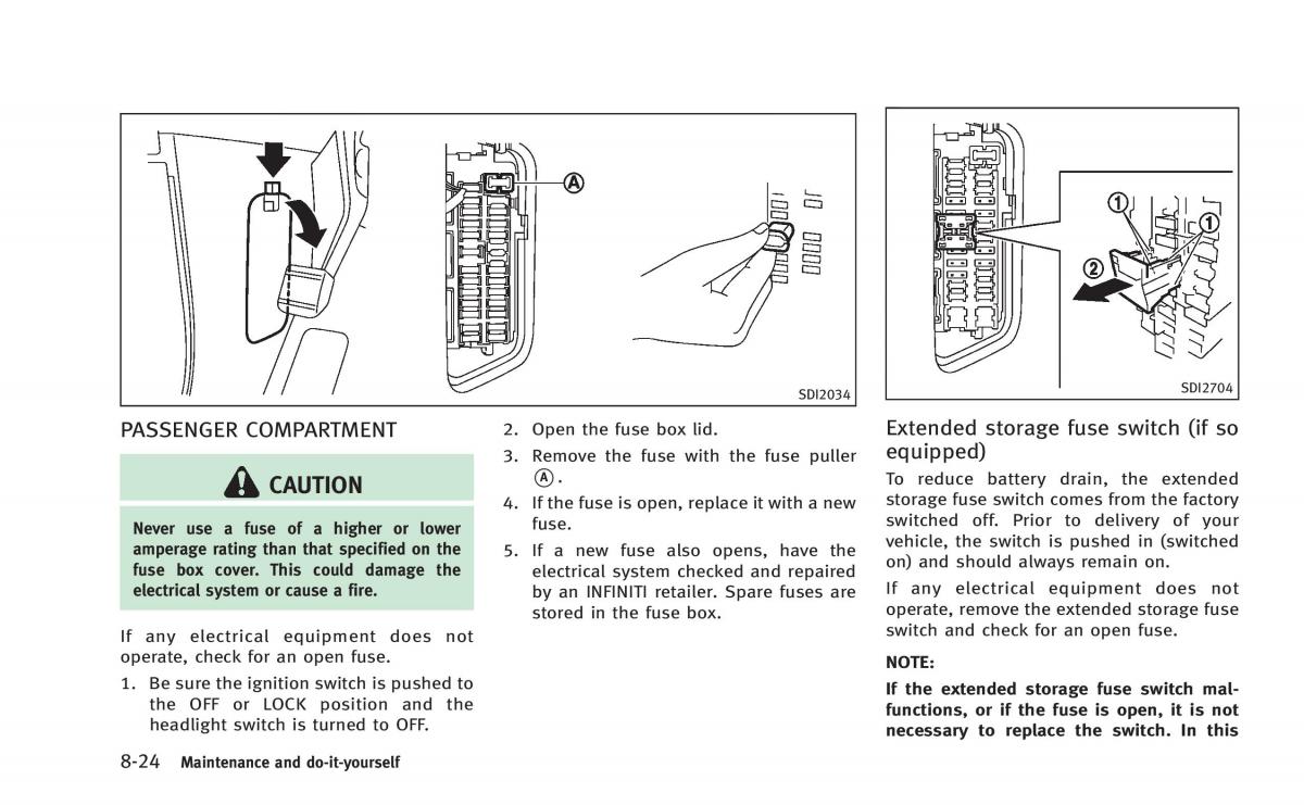 Infiniti Q60 Coupe owners manual / page 405