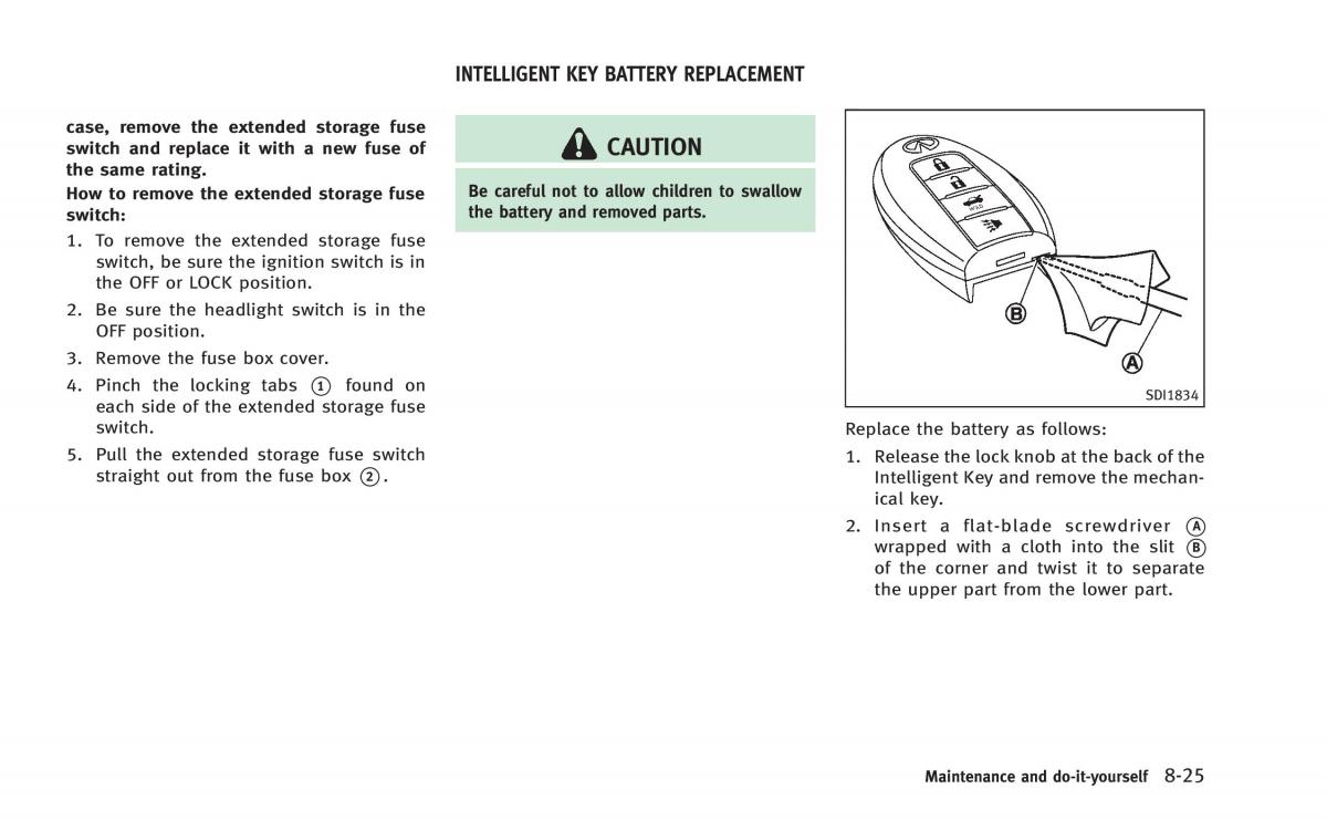 Infiniti Q60 Coupe owners manual / page 406