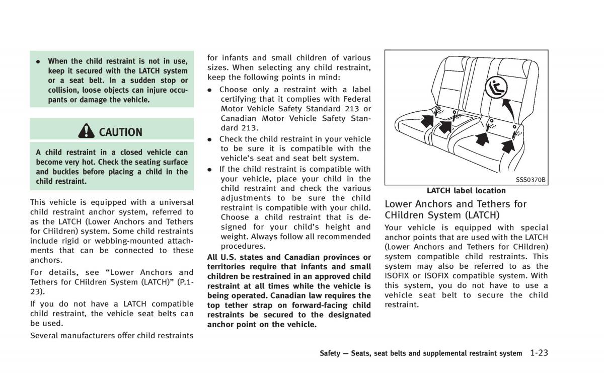 Infiniti Q60 Coupe owners manual / page 42