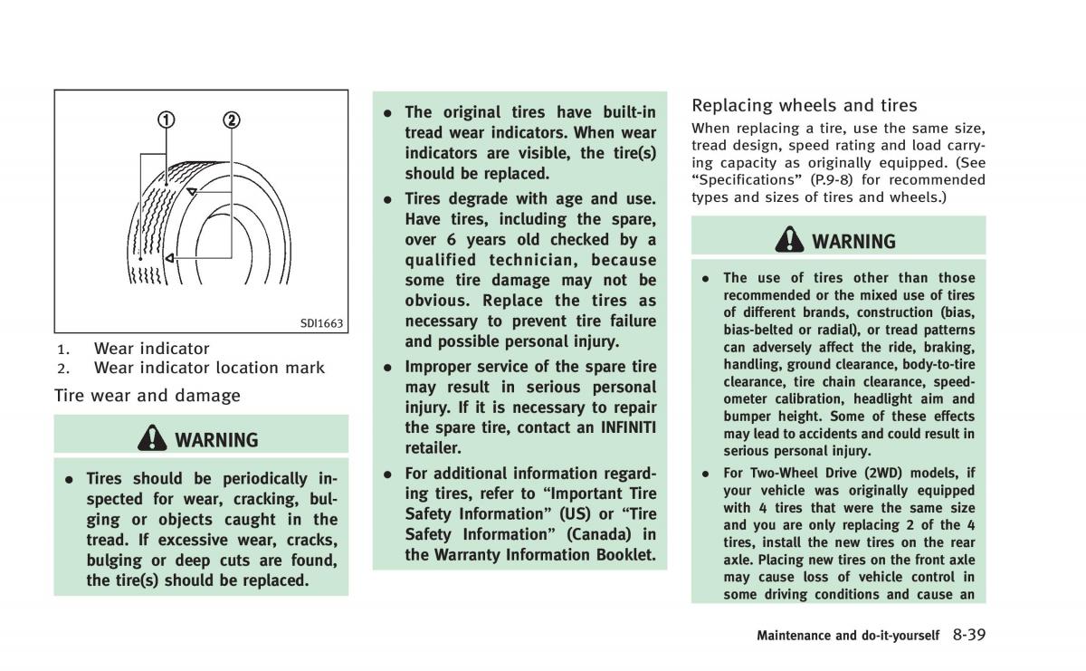 Infiniti Q60 Coupe owners manual / page 420