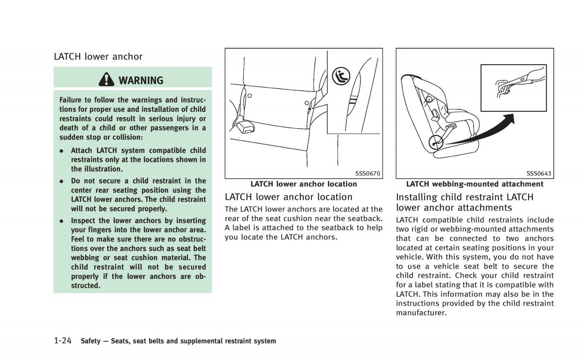 Infiniti Q60 Coupe owners manual / page 43