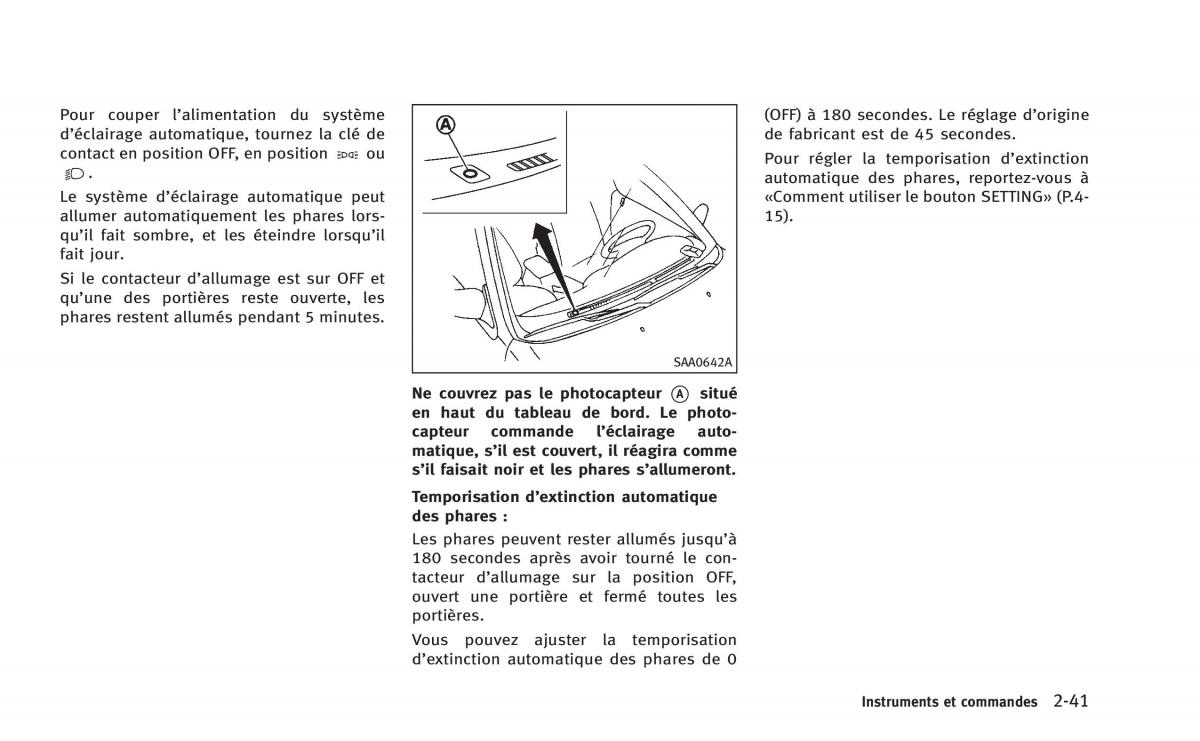 manual  Infiniti Q60 Coupe manuel du proprietaire / page 126