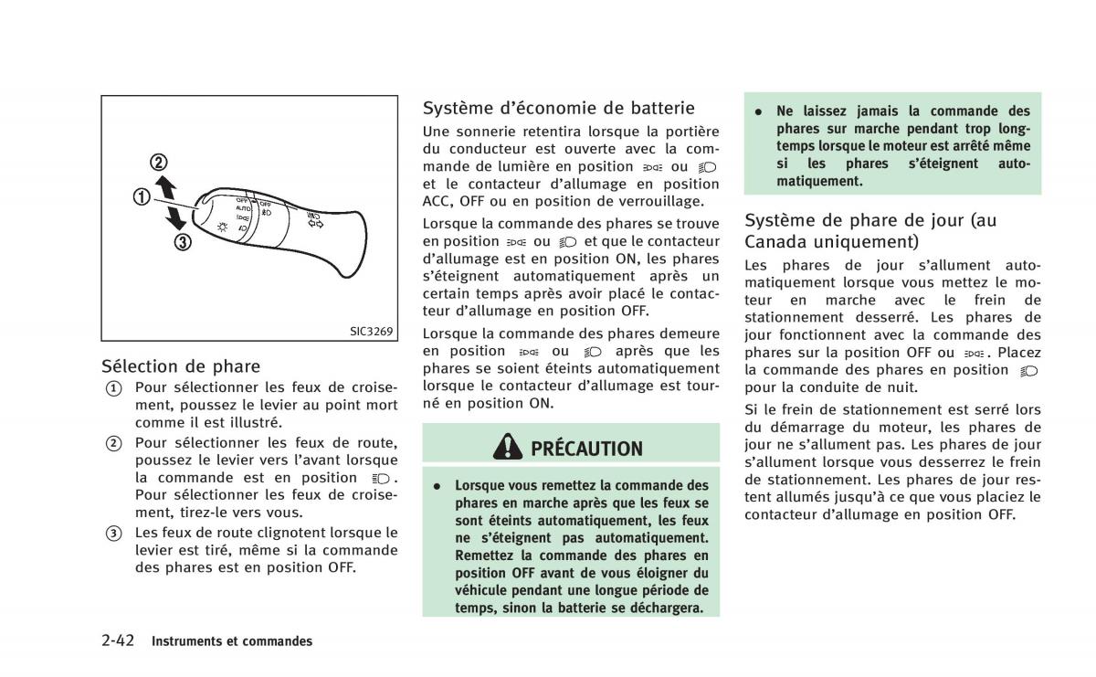 manual  Infiniti Q60 Coupe manuel du proprietaire / page 127