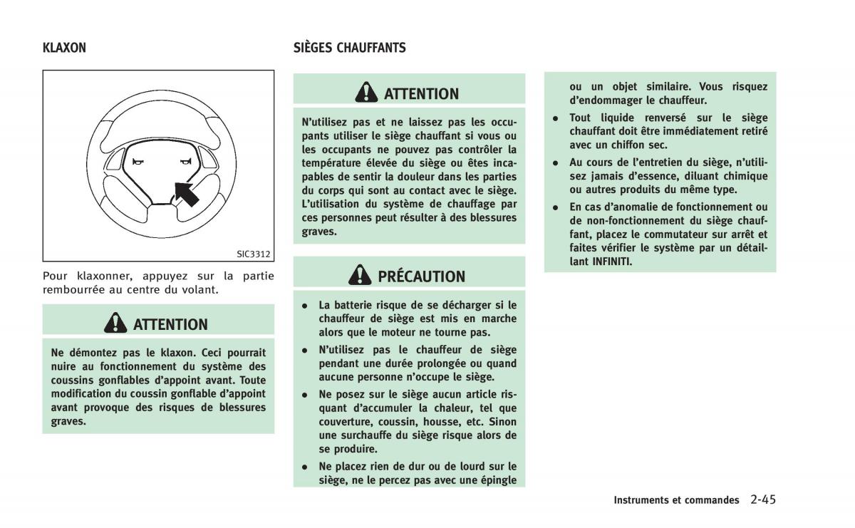 manual  Infiniti Q60 Coupe manuel du proprietaire / page 130