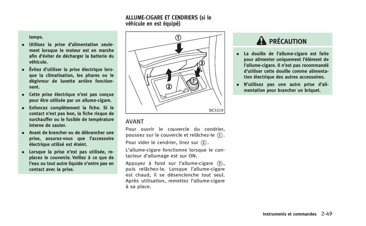 manual  Infiniti Q60 Coupe manuel du proprietaire / page 134