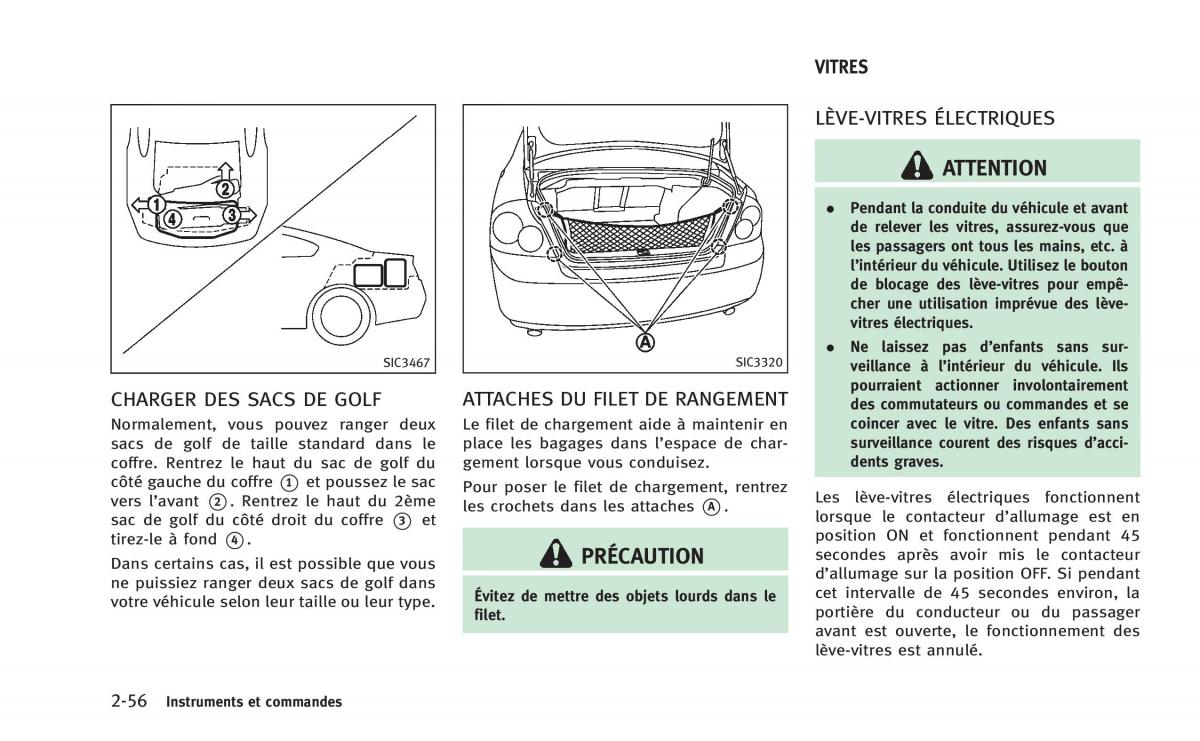 manual  Infiniti Q60 Coupe manuel du proprietaire / page 141