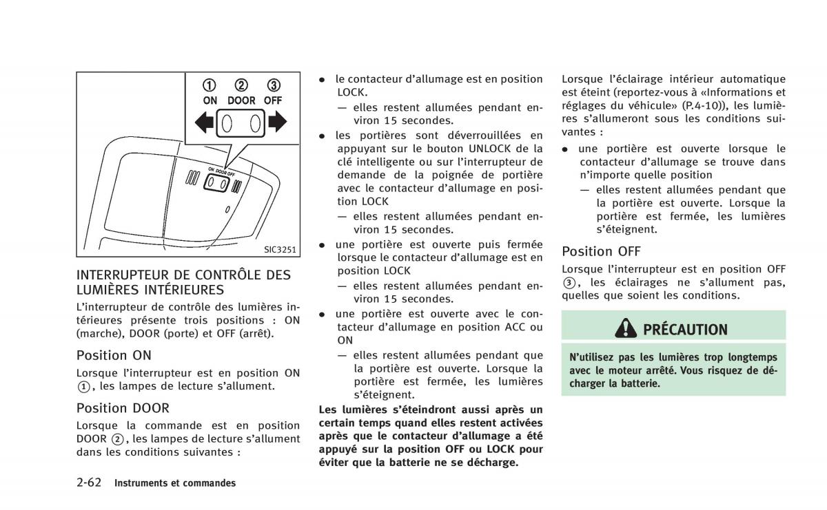 manual  Infiniti Q60 Coupe manuel du proprietaire / page 147