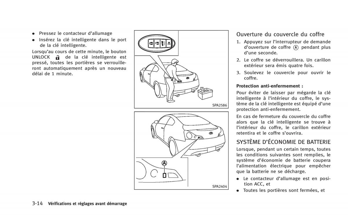 manual  Infiniti Q60 Coupe manuel du proprietaire / page 167